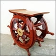 thumbnail image 2 of Scuba Diving Helmets (18 Inches, Polished Copper) + 18" Ship Wheel Stool / Ottoman, 2 of 3