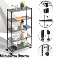 thumbnail image 4 of Jopath 5-Tier Wire Storage Shelves with Wheels,Adjustable Storage Units,1250 lb Load Capacity,30" D x 14" W x 63" H,Black,2 Pack, 4 of 7