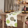 thumbnail image 2 of Table Runners 90 Inches Long Dress Scarves, Abstract Geometric Farmhouse Coffee/Dining/Kitchen Table Runner for Living Room, Farmhouse Vintage Polka Dot Green 13x90 Inch, 2 of 9