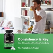 Optimum Nutrition Micronized Creatine Monohydrate Capsules, 100 Capsules