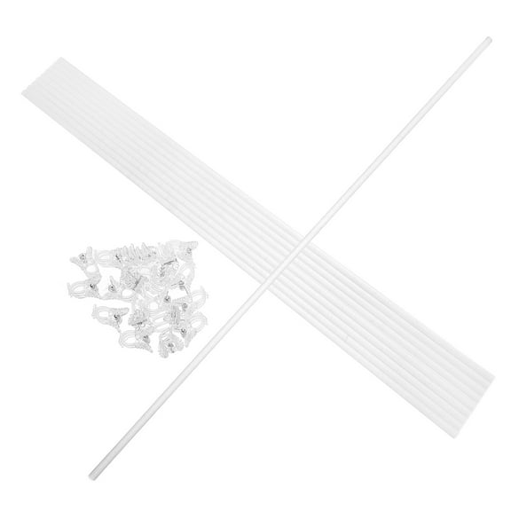 Hemoton 1 Set Support Stick Orchid Stakes Plant Support Clips Branch Orchid Stakes And Clips Plant Sticks Garden Plant Support Acrylic Trellis Clear Plant Stakes