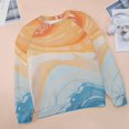 thumbnail image 6 of Sweatshirt For Womens Crewneck Colorful Marble Pattern Hoodies Teen Girls Cute, 6 of 7