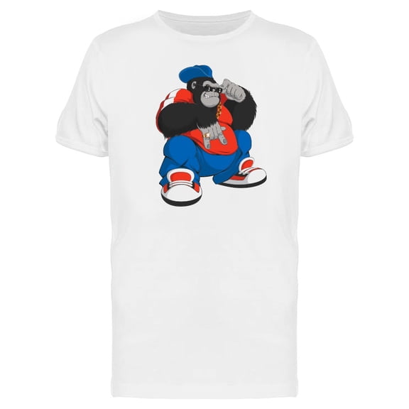 Gorilla In Track Suit T-Shirt Men -Image by Shutterstock, Male 3X-Large