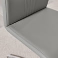 thumbnail image 7 of 2x Willow Elephant Grey Faux Leather Chrome 'Z' Dining Chairs, 7 of 7