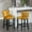 Gold#35, variant on Dining Chairs A&A Furniture,Contemporary Velvet Upholstered Wing-Back Barstools with Button Tufted Decoration and Wooden Legs, and Chrome Nailhead Trim, Leisure Style Bar Chairs,Bar stools,Set of 2 (