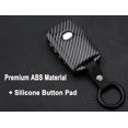 thumbnail image 6 of Key Fob Cover Compatible with Mazda 3 6 CX-30 CX-5 CX-9 2019-2021 4 Button Keychain Case Holder Protector,Black, 6 of 7