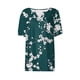 thumbnail image 5 of Fiudx Tops para Mujer Blusa de Manga Corta Estampada a La Moda para Mujer, Blusas Informales con Cuello En V, 5 of 5