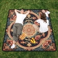thumbnail image 5 of Beach Blanket Waterproof Picnic Blankets Sandproof Large Mat with Drawstring Bag Camping Grass Travel Hiking Park 78"x78" Bohomia Mandala Pattern, 5 of 6