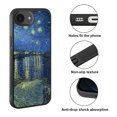 thumbnail image 2 of WIRESTER Shockproof Soft Rubber Cover Case for Apple iPhone 16e 6.1" 2025, Starry Night Over The Rhone, 2 of 5
