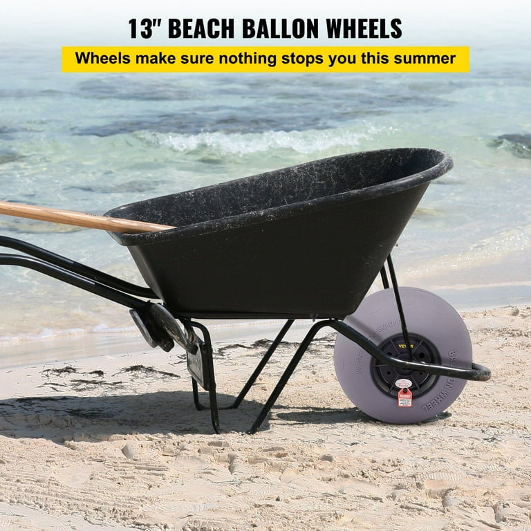 2-Pack 13" Balloon Sand Tires For Kayak Beach Wheels - Upgraded Replacement Set
