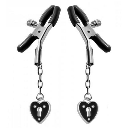 Charmed Heart Padlock Nipple Clamps (Best Nipple Clamps For Men)