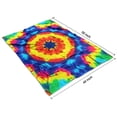 thumbnail image 4 of Colorful Tie Dye Star Pattern Blanket,Comfortable Soft Lamb Wool Throw Blanket,All Season,Warm Lightweight Blankets for Sofa Bed Couch Living Room Chair,40"x50", 4 of 4