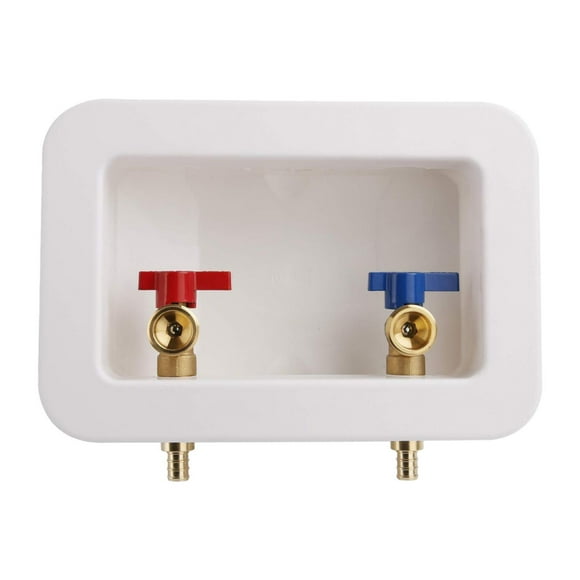 Shangren Washing Machine Outlet Box Washing Machine Accessory Versatile Plumbing Fixture for Laundry Room Washer Outlet Box 1/2" Pex B