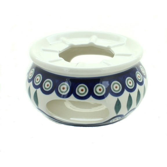 Blue Rose Polish Pottery Peacock Teapot Warmer
