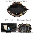 thumbnail image 3 of Flower Women's Large Weekend Travel Bag Moving Canvas Handbag Thick Double Layer Beach Weekend Travel Unisex Hospital Maternity Delivery with Toiletry Waterproof, 3 of 5