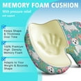 thumbnail image 5 of Premium Dog Pattern Memory Foam Seat Cushion Ergonomic Chair Pad for Office Chair, Car, Airplane & Bleachers Sciatica, Tailbone Hip & Back Pain Relief - Chair Cushion for Long Office Workers., 5 of 5