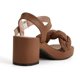 thumbnail image 5 of Sandalias de mujer Casual Color sólido Estilo romano Hebilla Correa en el tobillo Tacones altos gruesos Zapatos de punta cuadrada Wmkox8yii nm2296, 5 of 9