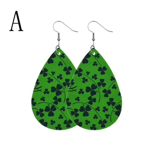 Pendientes para mujer, regalos para mujer, pendientes de San Patricio, pendientes verdes en forma de gota, joyería, regalo festivo para mujer, pendientes de moda.