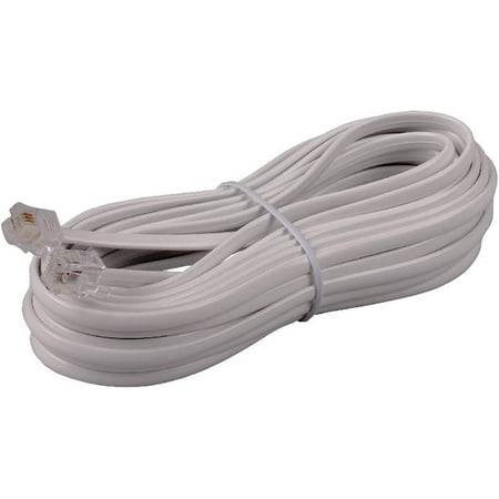 UPC: 0044476053252 | RCA TP243WHR 25  Phone Line Cord White (RCATP243WHR)