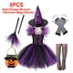 thumbnail image 3 of Disfraz de bruja de Halloween para niñas, Cosplay de bruja malvada, Purim, fiesta de carnaval, Navidad, vestido de tutú para niños pequeños, vestido de Graduación, 3 of 5