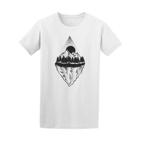 Mountain Landscape Rhombus T-Shirt Men -Image by Shutterstock, Male 3X-Large