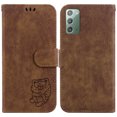 thumbnail image 2 of Compatible avec Samsung Galaxy Note 20 Étui Portefeuille à Rabat Mignon en Relief Tiger avec Porte-Cartes, 2 of 5