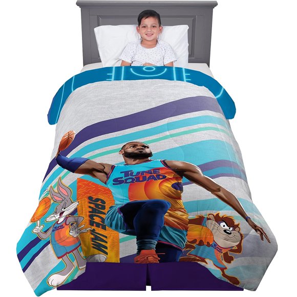 Kids Twin/Full Size Comforter, 72 x 86 inch Soft Microfiber Reversible Comforter for Twin, Full Size Bed
