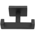 thumbnail image 4 of Toallero de pared resistente de acero inoxidable con doble gancho, ideal para colgar albornoces, toallas, ropa, llaves y sombreros, accesorio de baño moderno, 4 of 7
