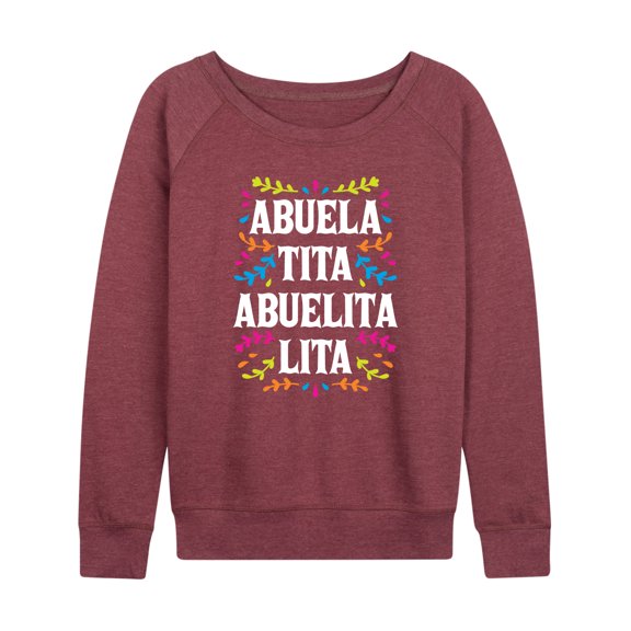 Instant Message - Abuela, Tita, Abuelita, Lita - Women's Lightweight French Terry Long Sleeve Shirt