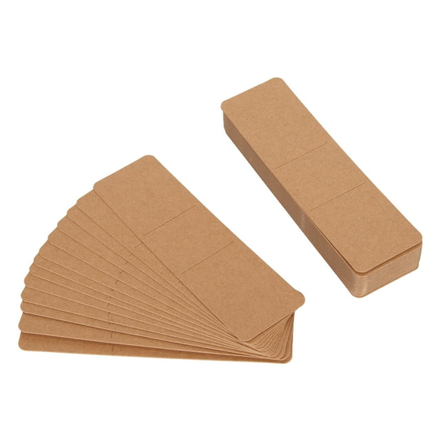 200 Uds. Fundas para marcapáginas Kraft soporte estable en blanco soporte portátil para marcapáginas DIY para decoración de fiestas