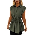 thumbnail image 2 of LVHAOGJOB Womens Summer Tank Sleeveless Collared Tops Pullover Shirts for Women, 2 of 7
