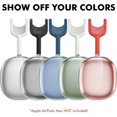 thumbnail image 2 of Funda Transparente para AirPods Max JM TPU Suave Antihuellas Antirrayas Antipolvo Rosa Transparente, 2 of 5