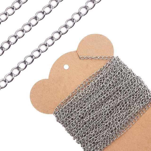 EcoNesxp 3mm Rust-Proof Extension Chain 3mm Rust-Proof Extension Chain 30ft Stainless Steel Chain