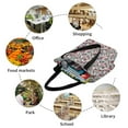 thumbnail image 5 of Haiem Daisies Flowers Pattern Shoulder Bag - Durable and Spacious Tote Bag,Versatile Shopping Bag, 5 of 7