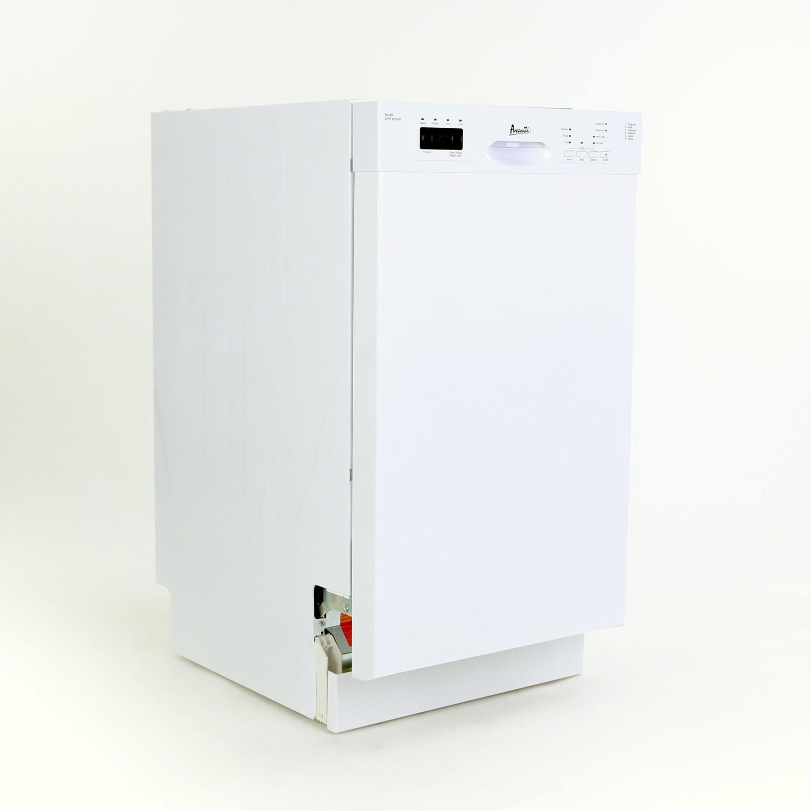 Avanti DWF18V0W 53 dBA White Built-In Front-Control Dishwasher