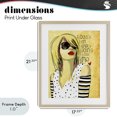 thumbnail image 4 of Stupell Industries Contemporary Today I Am Simply Me Birch Framed Print Under Glass, 17 x 21, by Suzanne Millius, 4 of 8