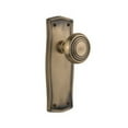 thumbnail image 3 of Nostalgic Warehouse Pradec_Dp_Nk Deco Solid Brass Dummy Door Knob Set - Bronze, 3 of 7