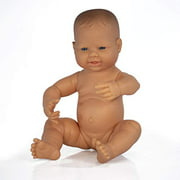 Miniland 15.75'' Anatomically Correct Newborn Baby Doll, Caucasian Boy