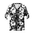 thumbnail image 7 of Youyipin Womens Tops Women'S Non Positioning Printed V-Neck Button Short Sleeved Tied Loose T-Shirt Fashionable Business Casual Tops For Women, 7 of 7