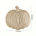 thumbnail image 2 of Manteles individuales Janrevotw para Halloween, decorativos con forma de calabaza, resistentes al calor, impermeables y con aislamiento térmico antiescaldaduras., 2 of 2