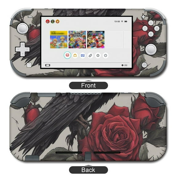 POBUDS Switch Skin | Sticker Wrap Vinyl Decal | Set Compatible with Nintendo Switch ( Switch Lite, Death Hawk ROse)