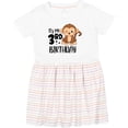 thumbnail image 3 of Inktastic Monkey Its My 3rd Birthday Girls Toddler Dress, 3 of 5