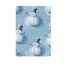 Christmas Winter Snowman Garden Flag House Banner 12" x 18" Double Sided Outdoor Yard Decoration