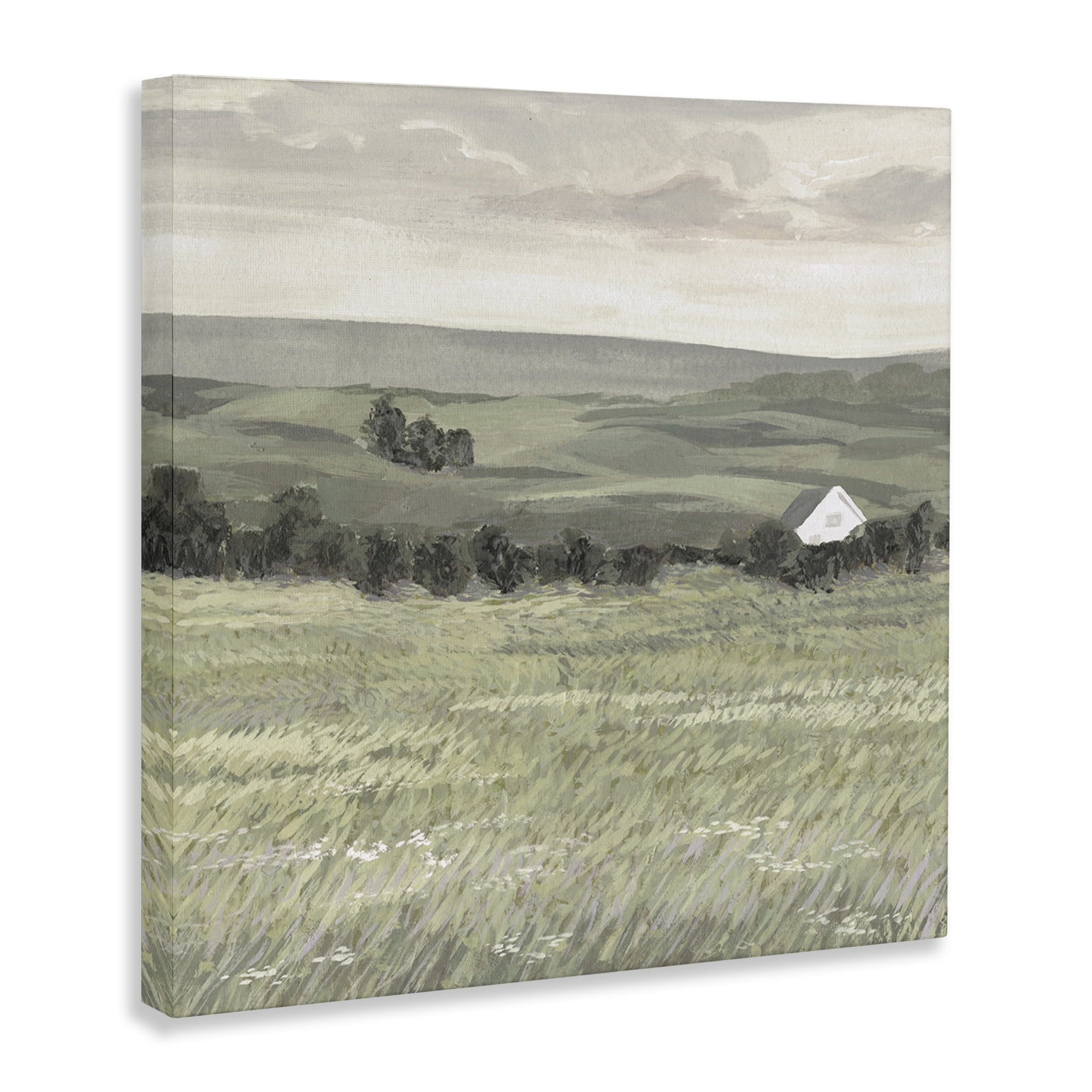 Stupell Industries Scenic Country Charm Landscape & Nature Painting Wrapped Canvas Art Print Wall Art, 24 x 24