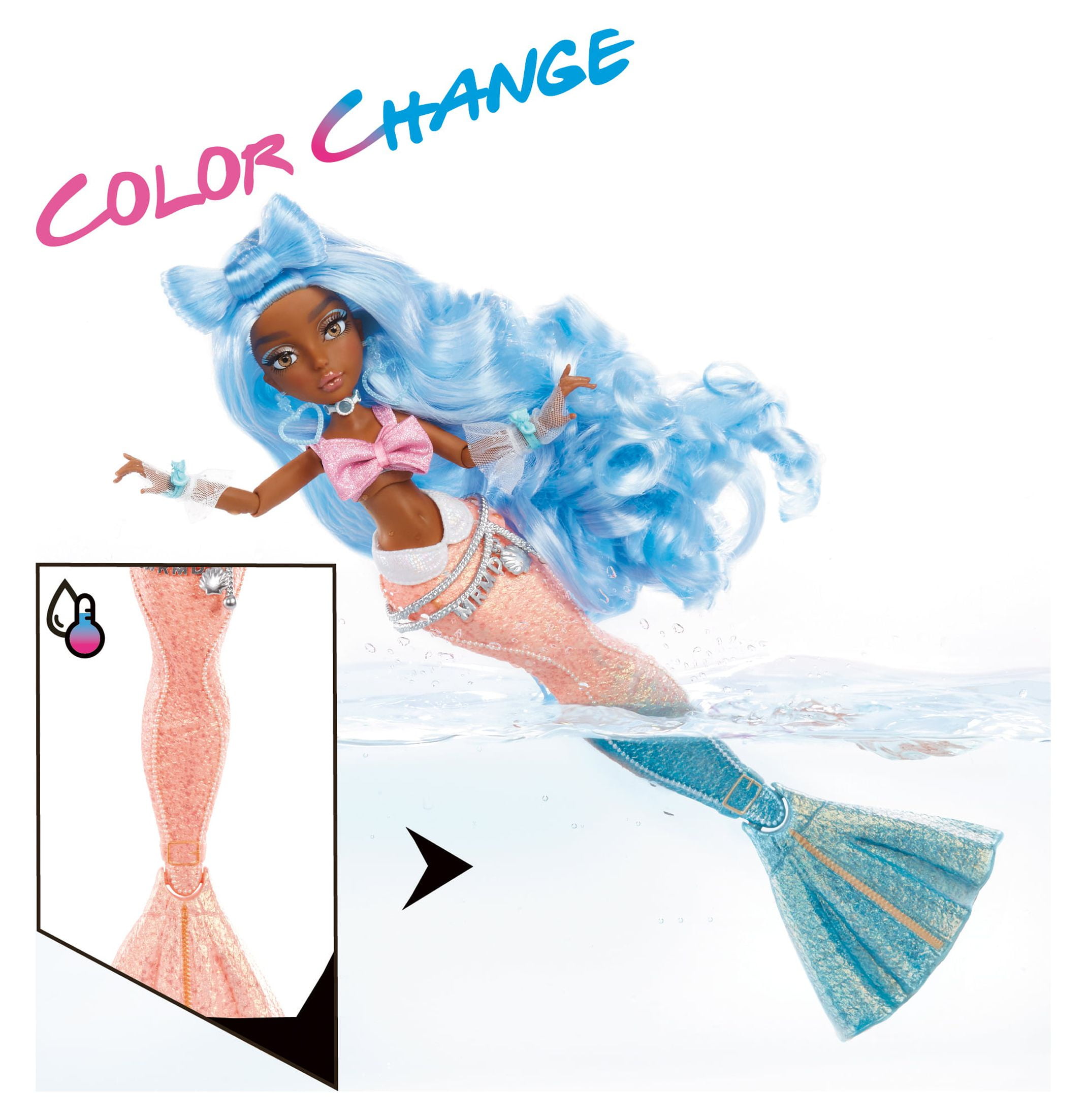 Mermaze Mermaidz™ Shellnelle™ Color Change Fashion Doll with