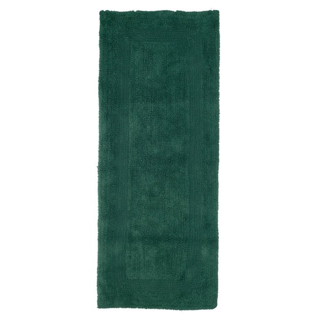 Lavish Home 100 Cotton Reversible Long Bath Rug