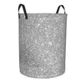 thumbnail image 2 of Daiia glittersilver Laundry Hamper With Handles Large Storage Basket/Toy Organizer/Dirty Clothes Collapsible Waterproof For College Dorms, Bedroom,Bathroom, 2 of 8