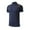 Navy-06, variant on Men's Cycling Jersey Short Sleeve Tops Quarter Zip Moisture Wicking Running Athletic Tees