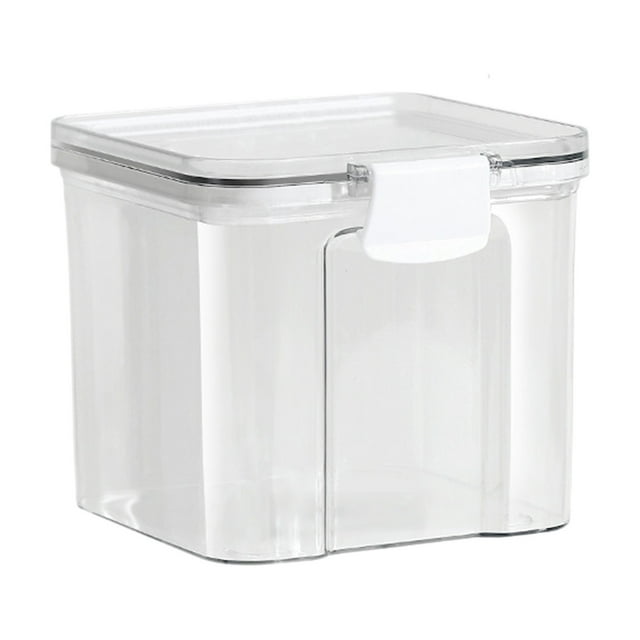 Airtight Food Storage Containers for Pantry Organization, Stackable Kitchen Canisters with Snap-Lock Lids (10.5x12x25cm)