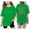 Green, variant on Toddler Girls T Shirts Fashionable Letter Print Short Sleeved Basic Tops Size 3-4T